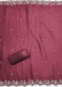 Panzora Floral Embroidered Unstitched Dress Material