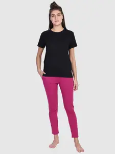 PROTEENS Women Mid-Rise Cotton Lounge Pant