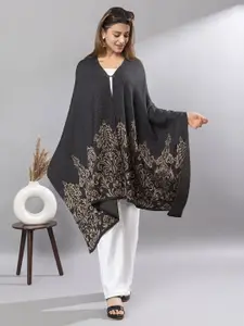 KEIKO Printed Open Front Acrylic Shrug