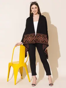 KEIKO Self Design Open Front Shrug