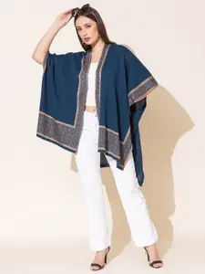 KEIKO Printed Open Front Acrylic Shrug