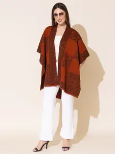 KEIKO Self Design Open Front Shrug