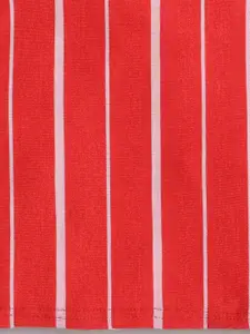 taffykids Girls Striped Halter Neck Crop Top With Skirt