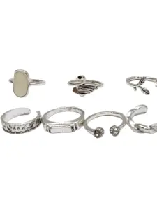 Sangria Set Of 13 Toe Rings