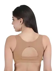 BEWILD Full Coverage Lightly Padded Styled Back Seamless Sports Bra