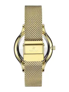 Beverly Hills Polo Club Women Round Embellished Dial Bracelet Analogue Watch BP1308Y.130