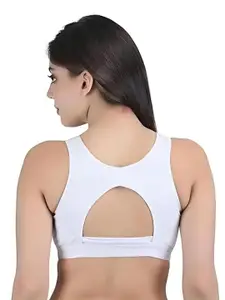BEWILD Full Coverage Lightly Padded Styled Back Seamless Sports Bra