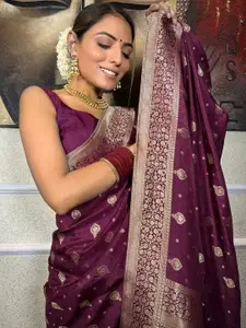 KALINI Ethnic Motifs Zari Banarasi Saree