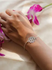 House of Aadyaa Women 925 sterling Silver Wraparound Bracelet