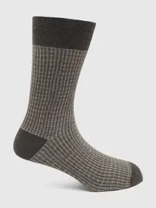 Blackberrys Men Checked Cotton Calf-Length Socks