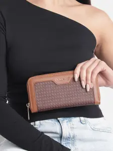 Allen Solly Printed PU Zip Around Wallet