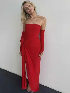 MIAKEE Strapless Bodysuit with Sleeves & Skirt Co-Ords