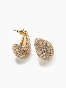 H&M Rhinestone-Decorated Dome Earrings
