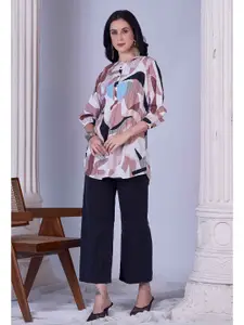 Anouk Printed Gotta Patti Gotta Patti Pathani Short Kurti