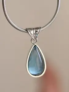 Just Lil Things Teardrop Shaped Pendant With Chain
