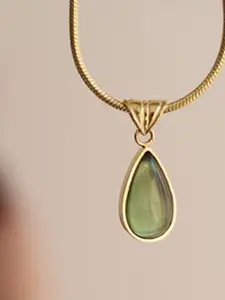 Just Lil Things Teardrop Shaped Pendant With Chain