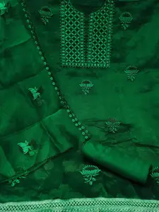 Maroosh Embroidered Organza Unstitched Dress Material