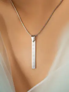 Mesmerize Stainless Steel 7 Chakra Tag Pendant With Chain