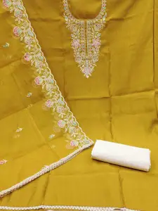 Maroosh Floral Embroidered Unstitched Dress Material