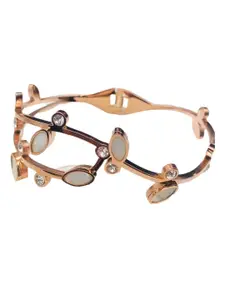V FASHION JEWELLERY Women Rose Gold-Plated Kada Bracelet