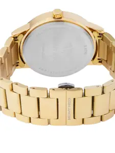 MONT NEO Men Embellished Dial & Leather Bracelet Style Straps Analogue Watch 8008M-L2203