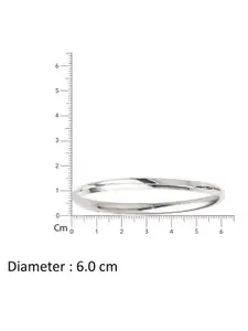 De Flossy Silver Men Sterling Silver Kada Bracelet