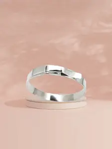 De Flossy Silver Men Sterling Silver Kada Bracelet