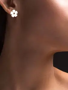 Sangria 925 Sterling Silver Spark Minimalist Ear Stud Earrings