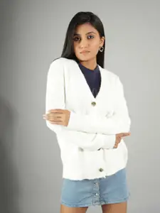 Stylecast X Kotty Women Ribbed Cardigan Sweater