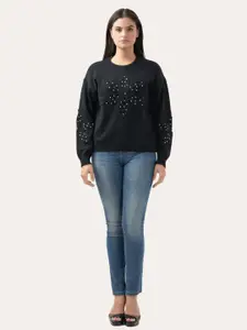 Albion By CnM Women Self Design Pullover