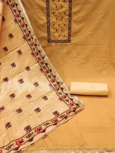 Maroosh Floral Embroidered Sequinned Unstitched Dress Material