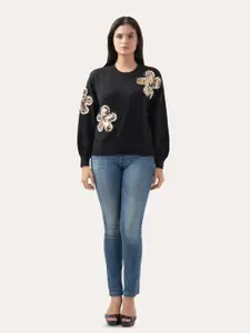 Albion By CnM Women Embroidered Pullover Sweater