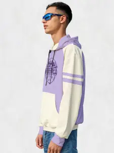 Crazymonk Men Printed Hooded Sweatshirt