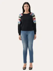 Albion By CnM Women Cotton Round Neck Pullover