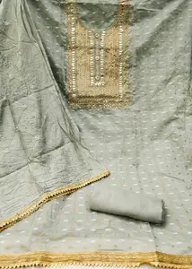 Maroosh Geometric Embroidered Sequinned Unstitched Dress Material