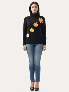 Albion By CnM Women Floral Pullover Sweater