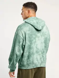 Crazymonk Men Printed Hooded Sweatshirt