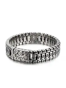 THE MEN THING Men Stainless Steel Link Bracelet