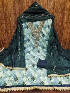 Maroosh Geometric Embroidered Sequinned Unstitched Dress Material