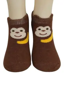 Yellow Bee Boys Pack Of 2 Patterned Cotton Ankle Length Socks