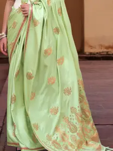 DEVATITHI Woven Design Zari Satin Saree