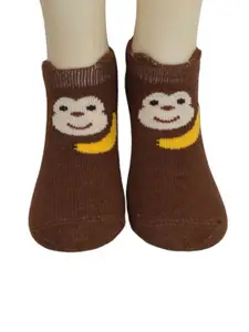 Yellow Bee Infant Boys Pack Of 2 Patterned Cotton Above Ankle Socks