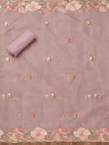 Koskii Floral Embroidered Unstitched Dress Material