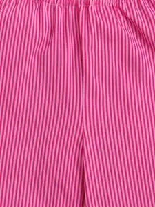 taffykids Girls Striped High Neck Long Sleeves Top with Trousers