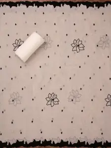 Koskii Floral Embellished Sequinned Unstitched Dress Material