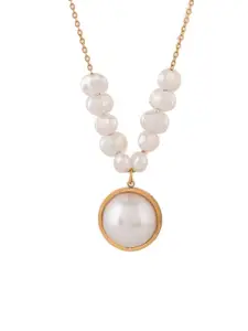 Voylla Gold-Plated Quirky Pendants with Chain