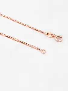 DIAVO 925 Sterling Silver Rose Gold-Plated CZ Studded Contemporary Pendants