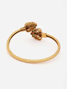 PANASH Gold-Plated Stone Studded Bangle-Style Bracelet