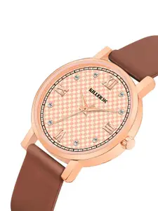 Killer Women Embellished Dial & Wrap Around Straps Reset Time Analogue Watch HOBKL-118-BR