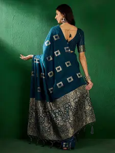 Mitera Woven Design Zari Handloom Saree